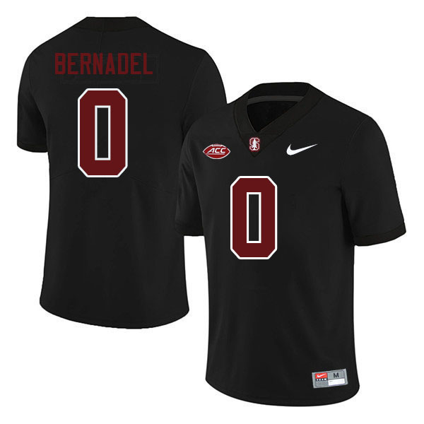 Gaethan Bernadel Stanford Jersey,Stanford Cardinal #0 Gaethan Bernadel Football Jersey-Black